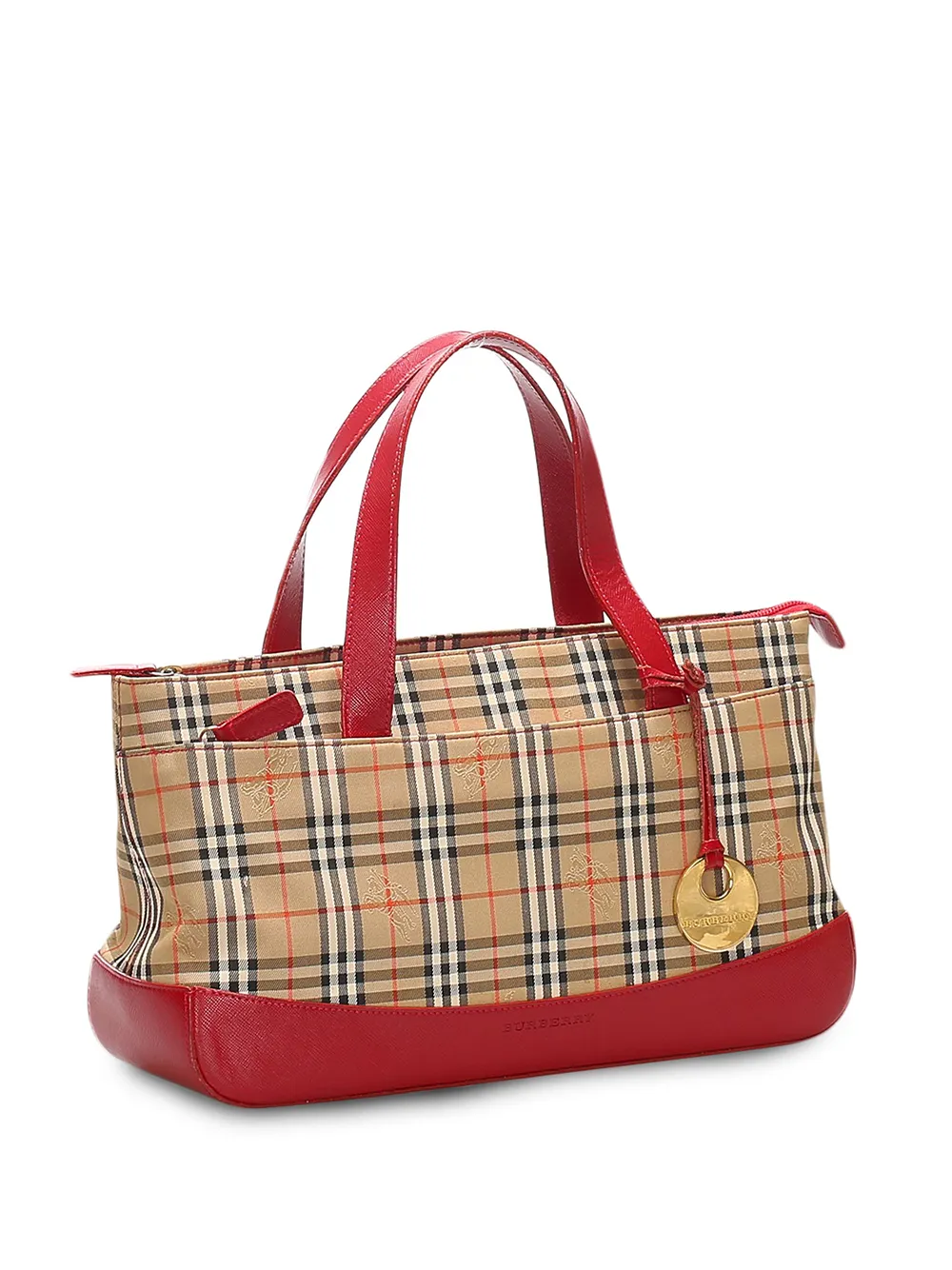 фото Burberry pre-owned сумка-тоут в клетку haymarket check