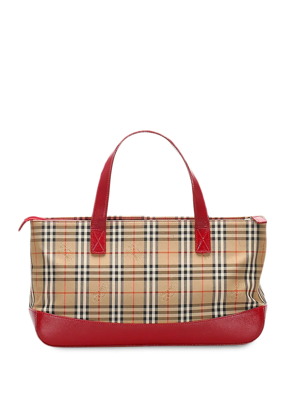 фото Burberry pre-owned сумка-тоут в клетку haymarket check