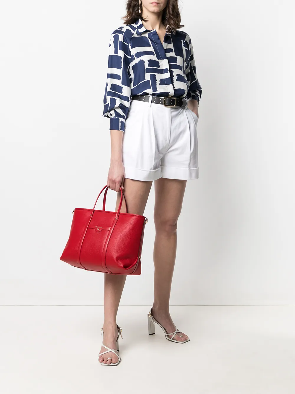 фото Michael michael kors сумка-тоут beck из зернистой кожи