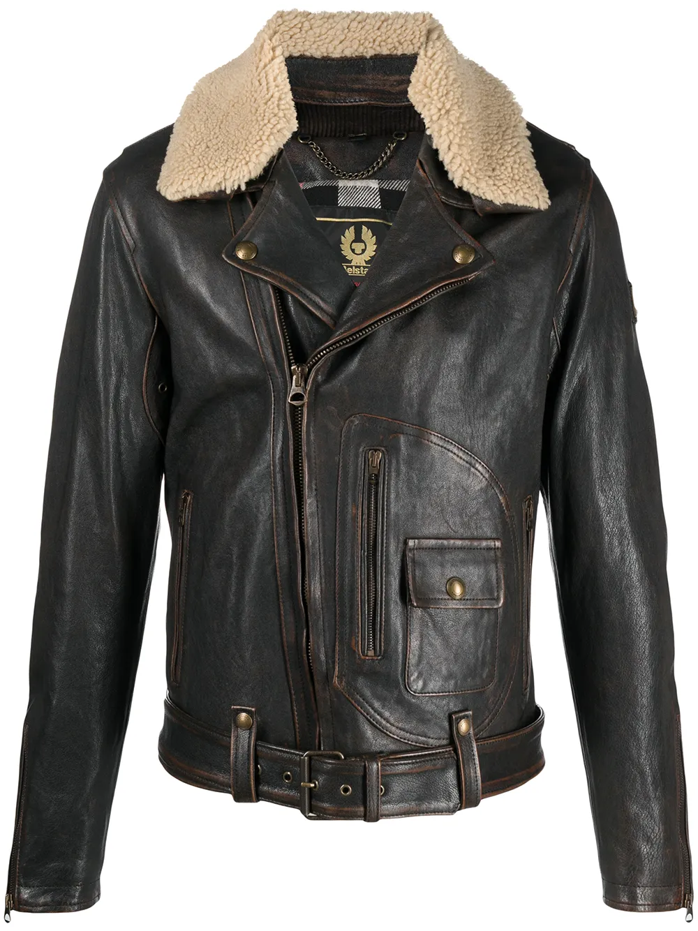 фото Belstaff байкерская куртка на молнии