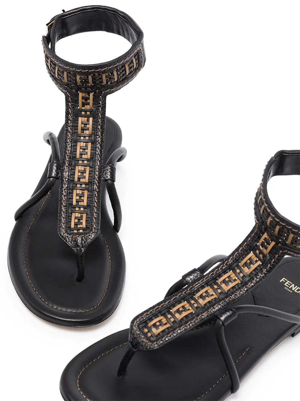 фото Fendi сандалии с логотипом ff