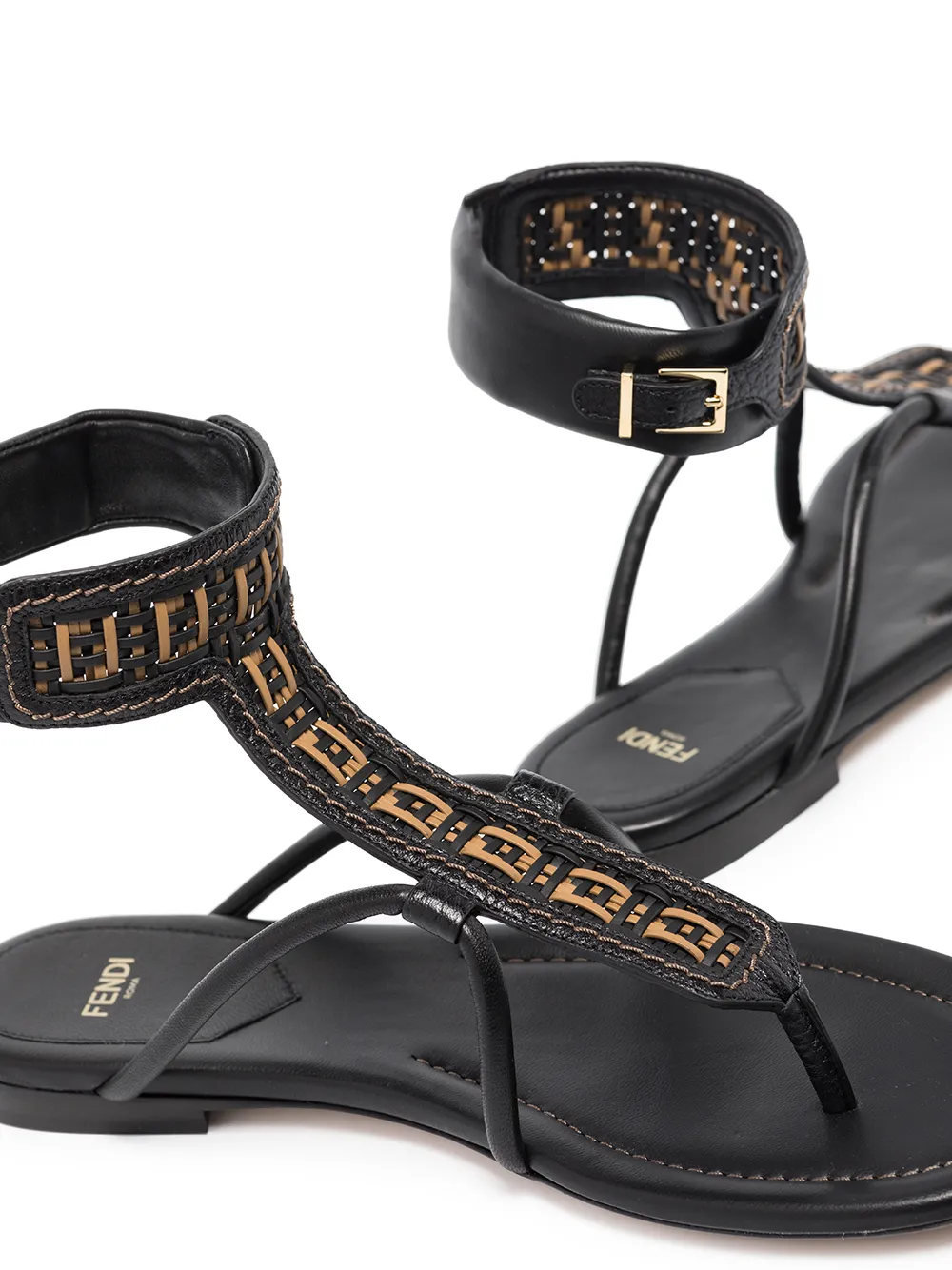 фото Fendi сандалии с логотипом ff