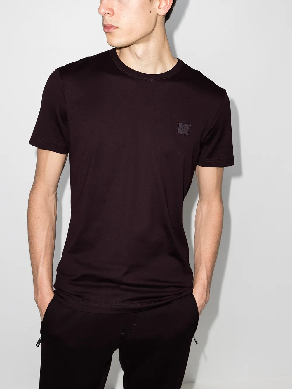 фото Dolce & gabbana футболка с круглым вырезом и логотипом