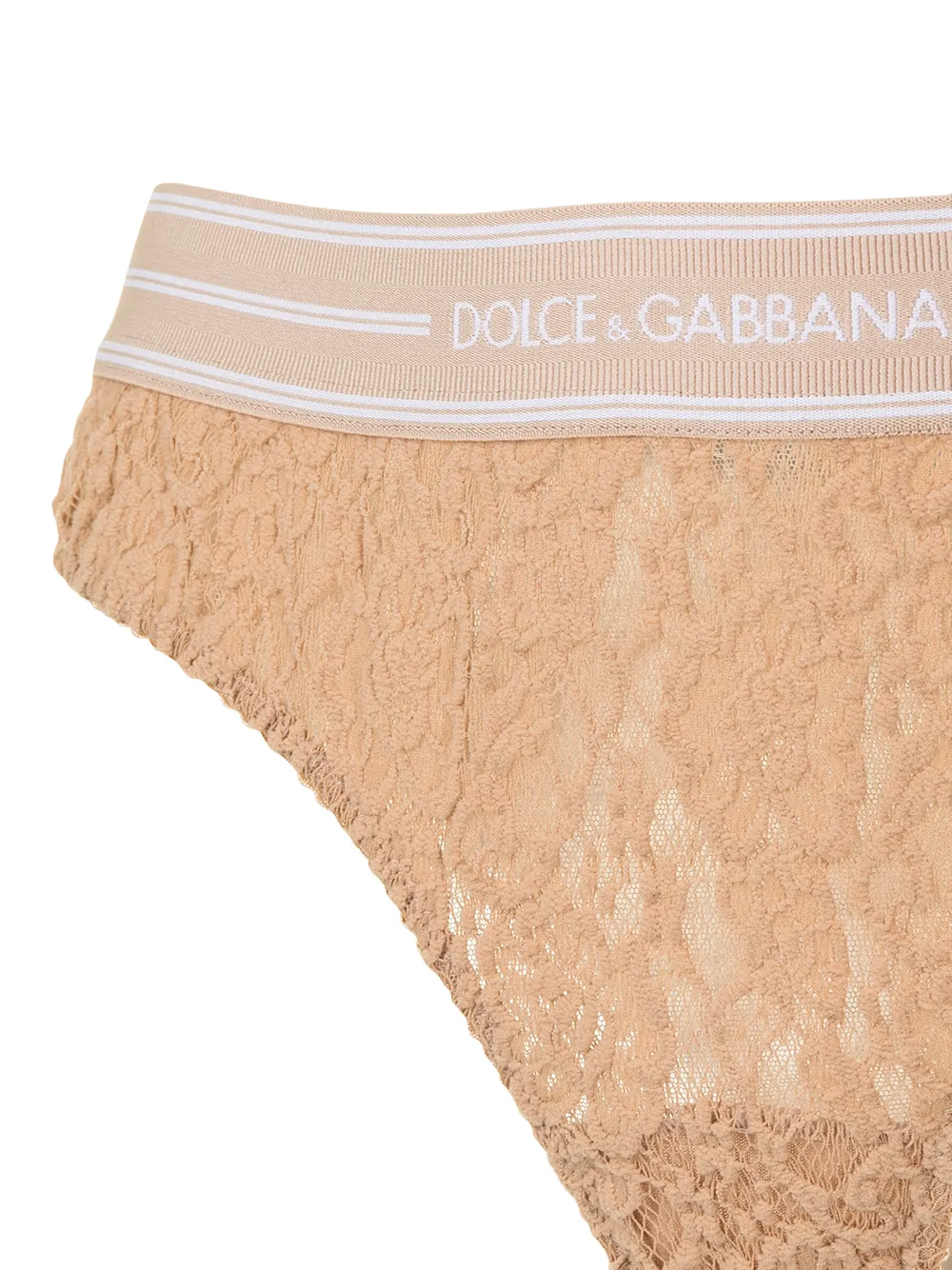 фото Dolce & gabbana кружевные трусы-брифы с логотипом