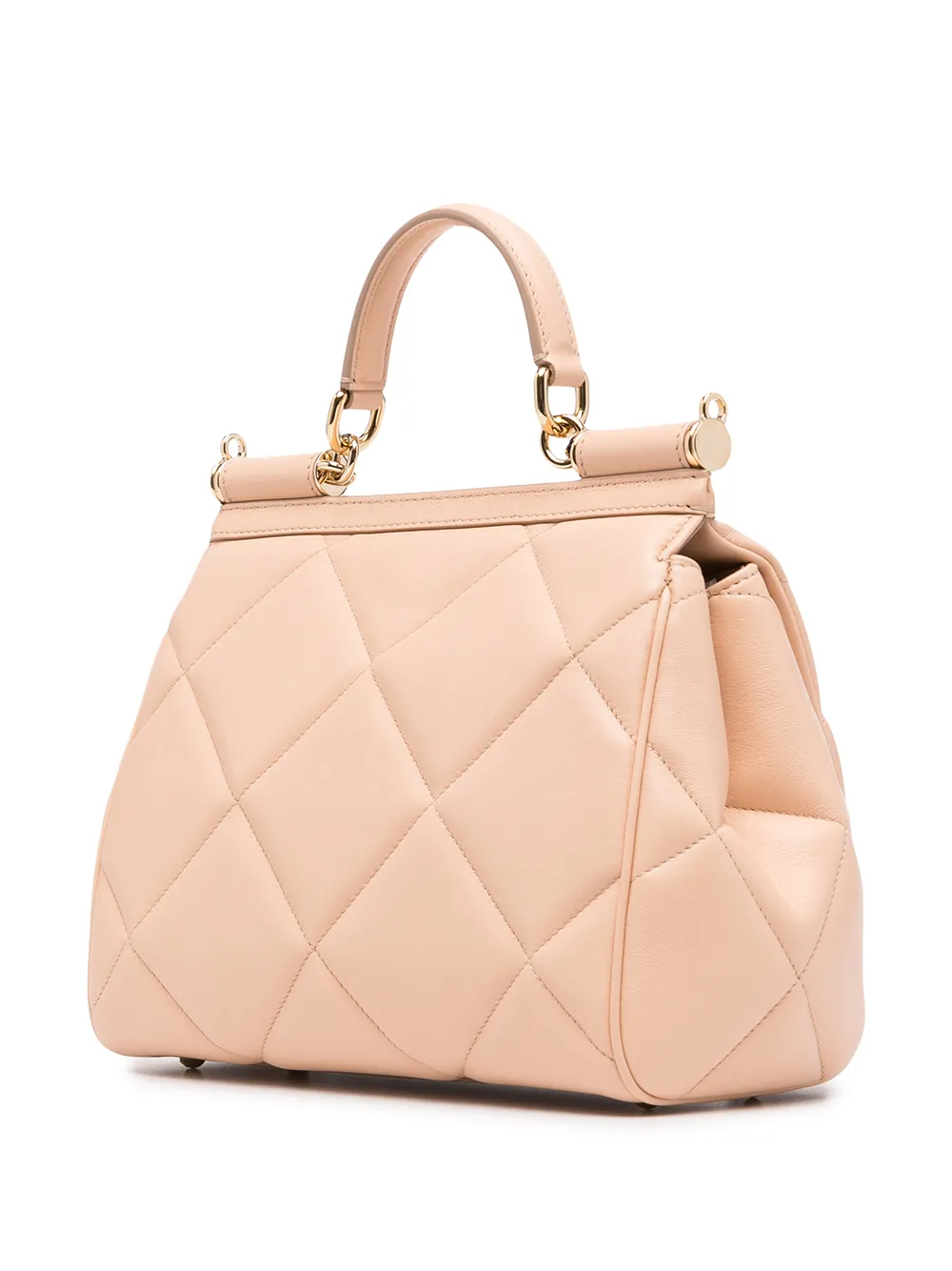 фото Dolce & gabbana стеганая сумка sicily среднего размера