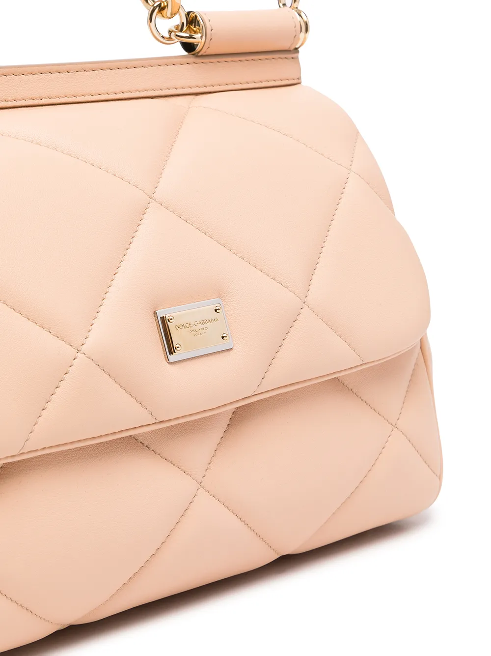 фото Dolce & gabbana стеганая сумка sicily среднего размера