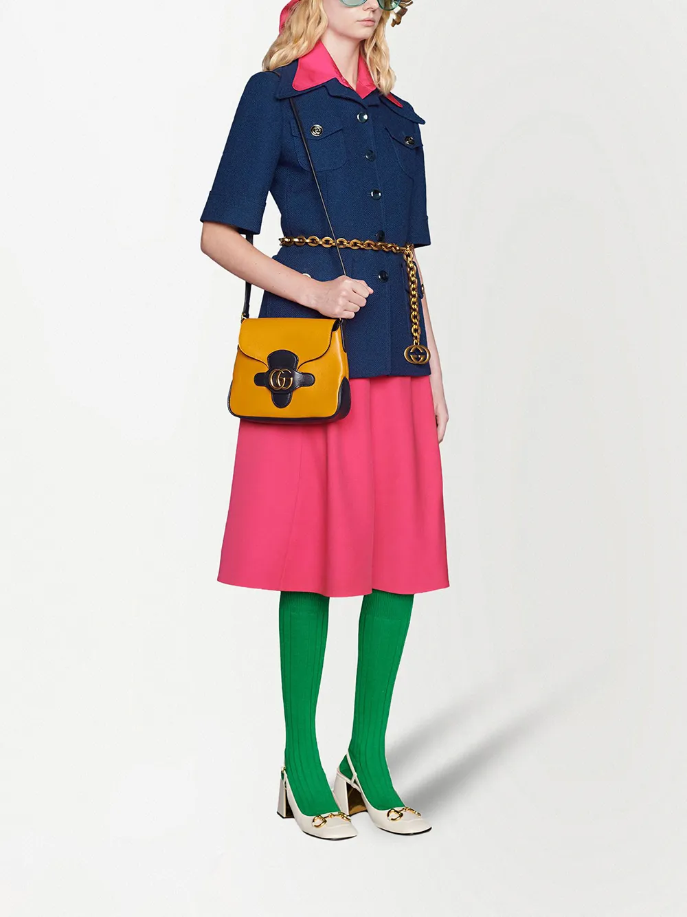 фото Gucci сумка через плечо с логотипом gg