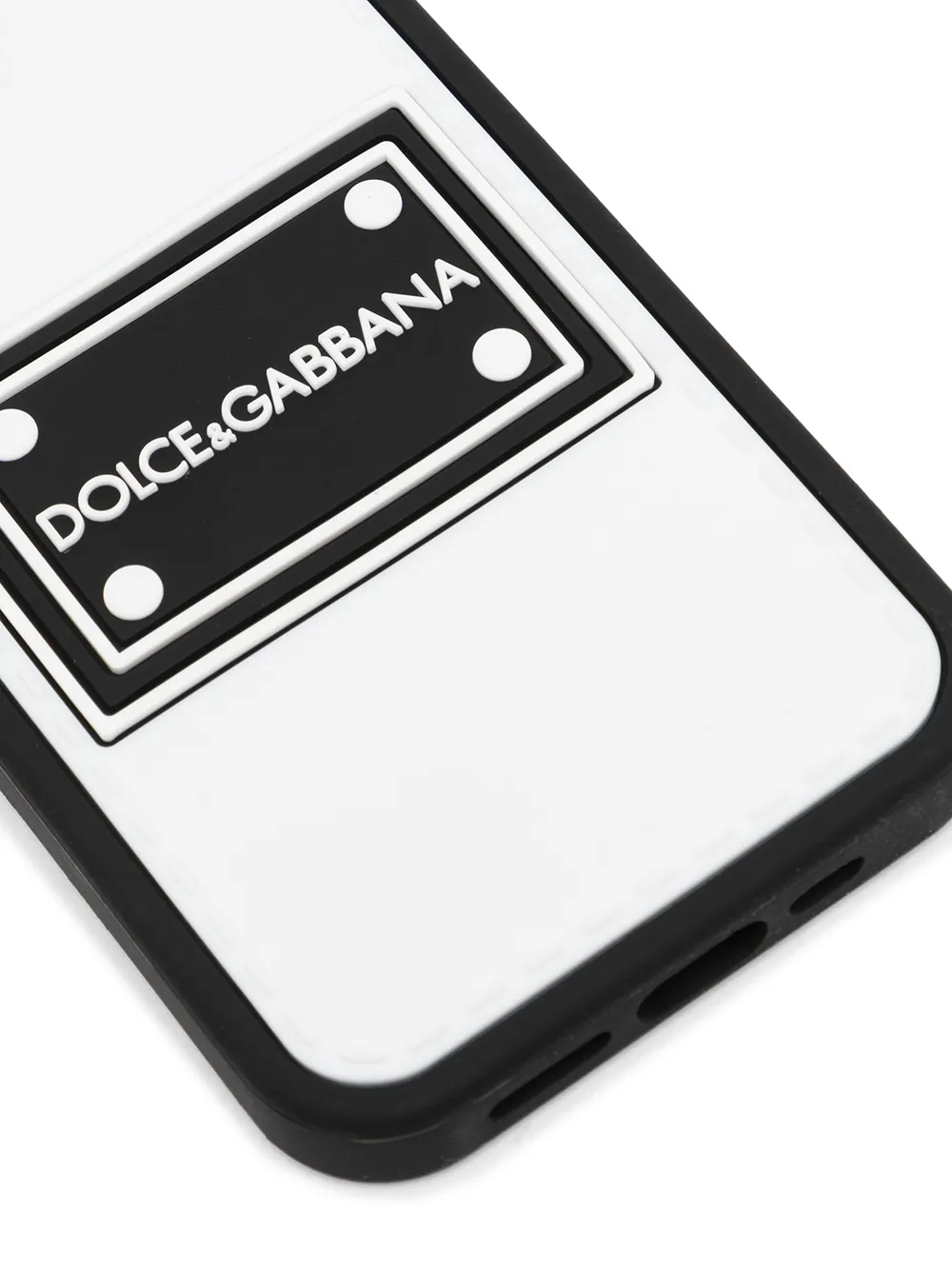 фото Dolce & gabbana чехол для iphone 12 pro с нашивкой-логотипом