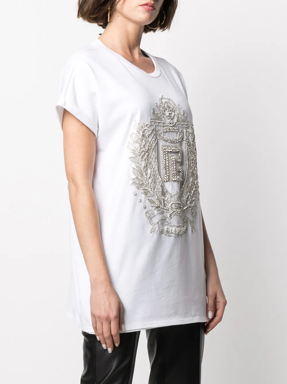 фото Balmain футболка оверсайз с короткими рукавами