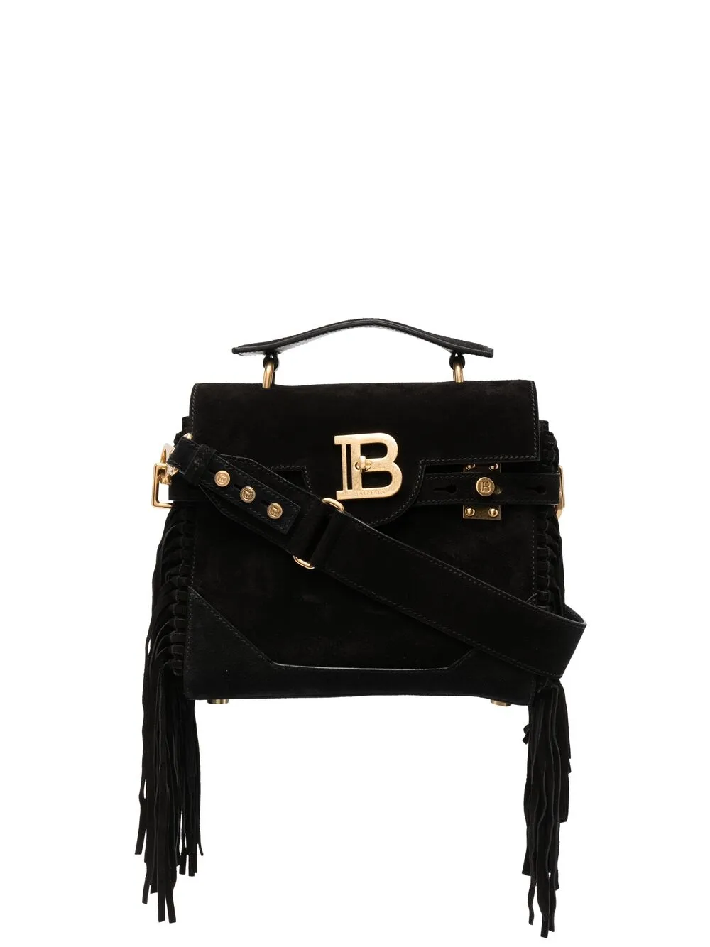 фото Balmain сумка-тоут bbuzz 23 с бахромой