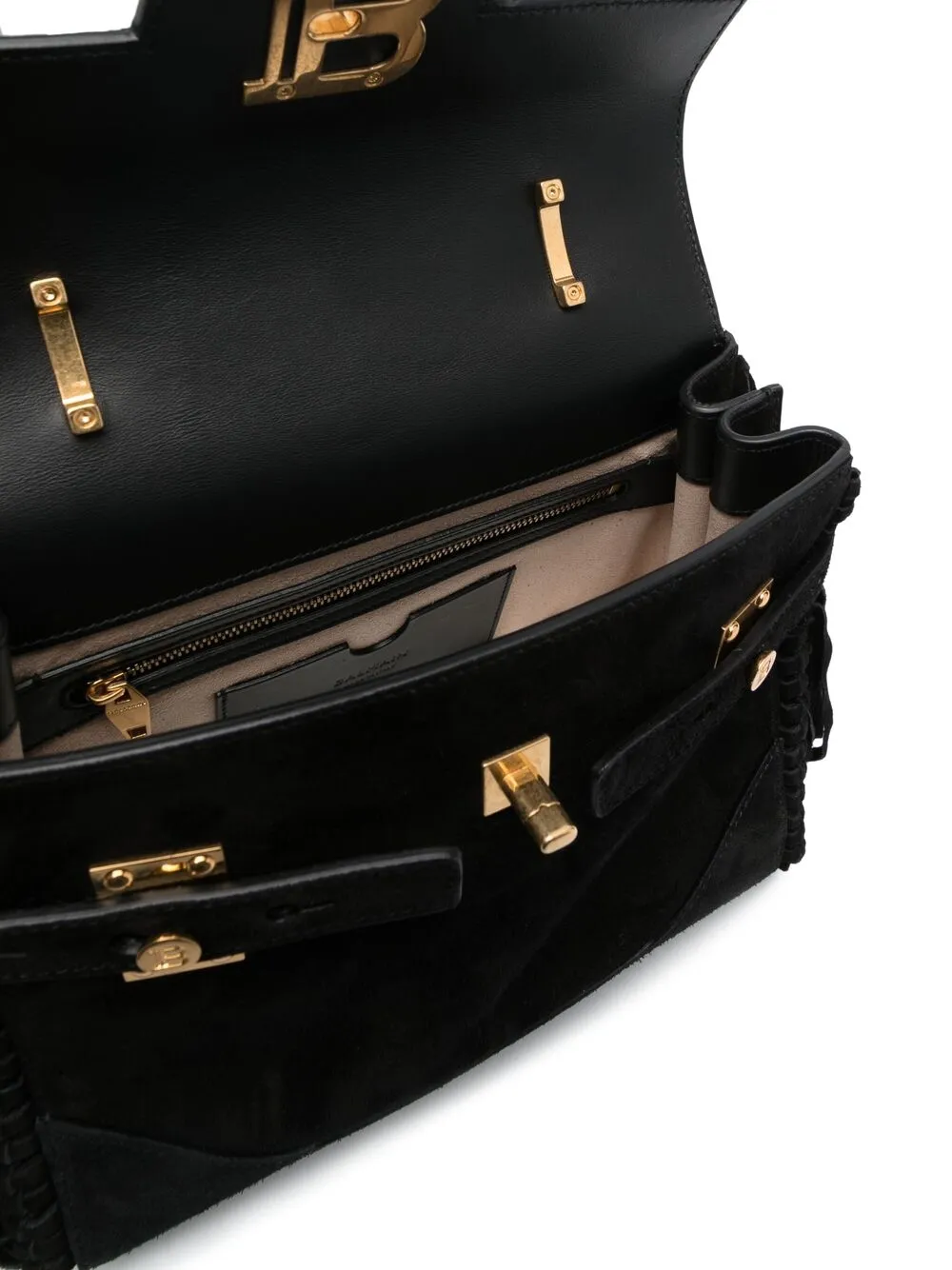 фото Balmain сумка-тоут bbuzz 23 с бахромой