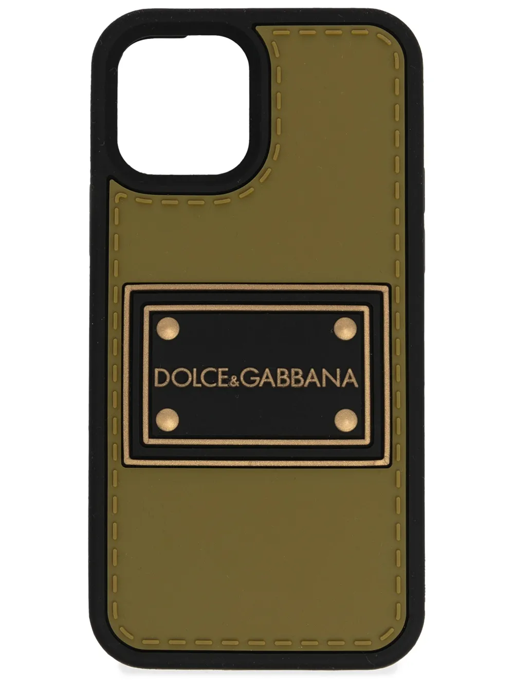 фото Dolce & gabbana чехол для iphone 12 pro с нашивкой-логотипом