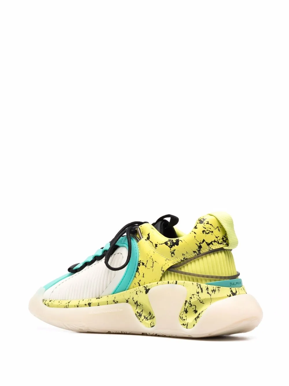 фото Balmain кроссовки b-runner с принтом