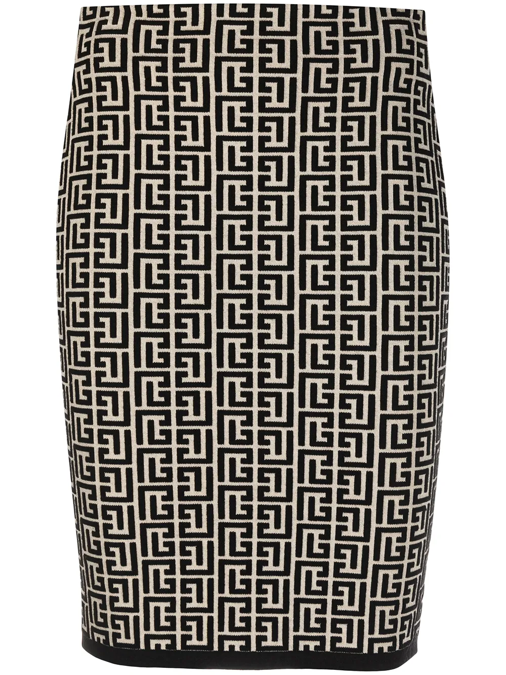 фото Balmain жаккардовая юбка с монограммой