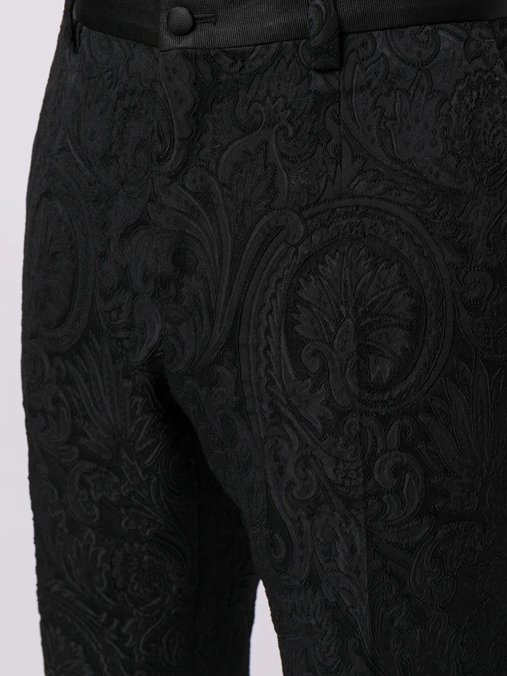 фото Dolce & gabbana жаккардовые брюки со складками