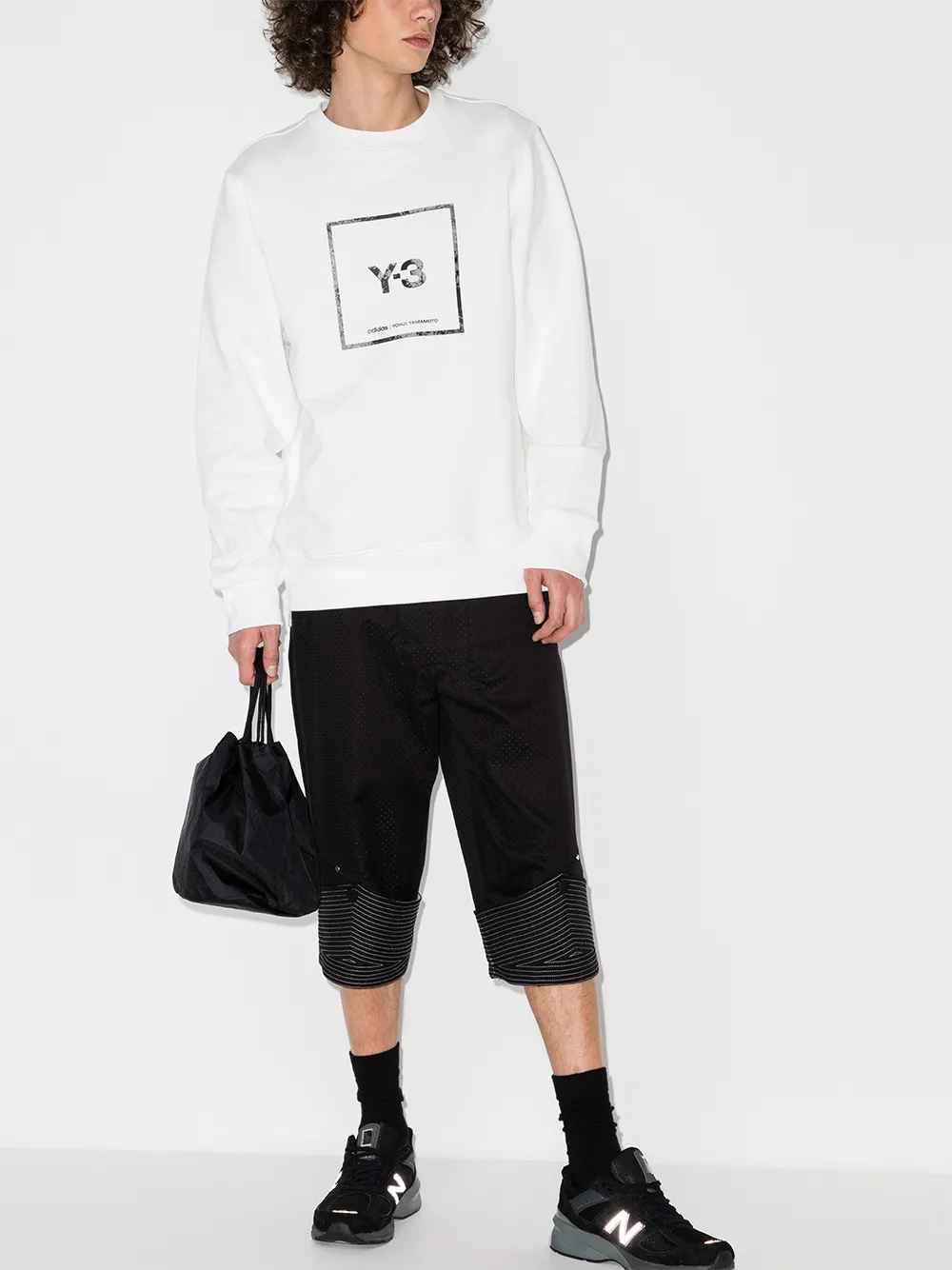 фото Y-3 толстовка со светоотражающим логотипом