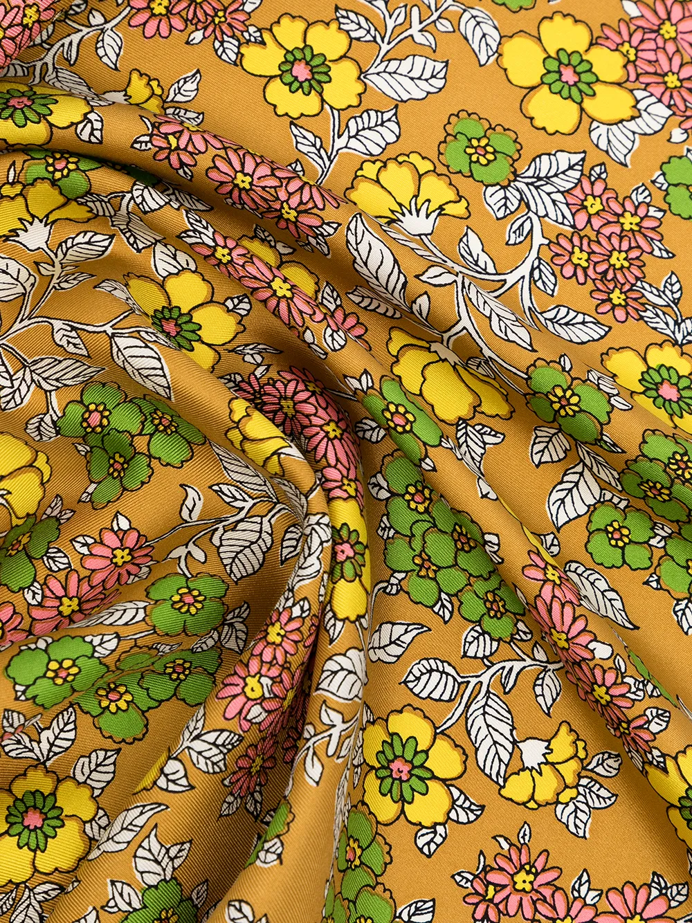 фото Tory burch платок с цветочным принтом