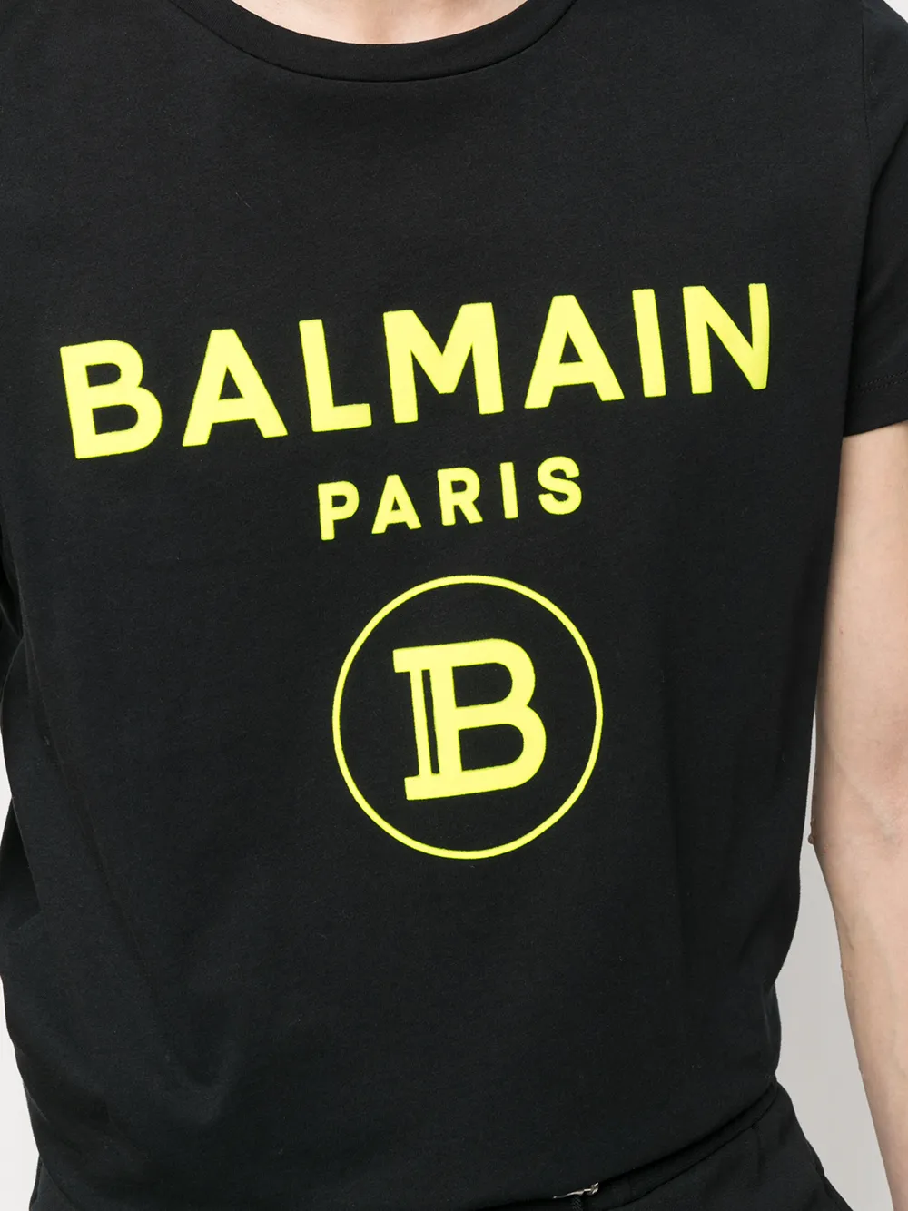 фото Balmain футболка с короткими рукавами и логотипом