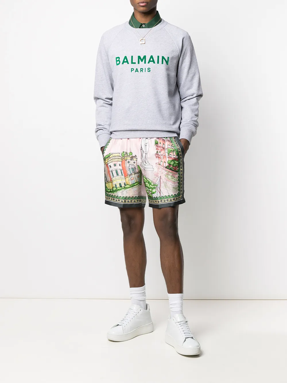 фото Balmain толстовка с логотипом