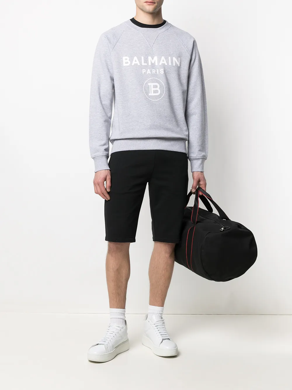 фото Balmain толстовка с длинными рукавами и логотипом
