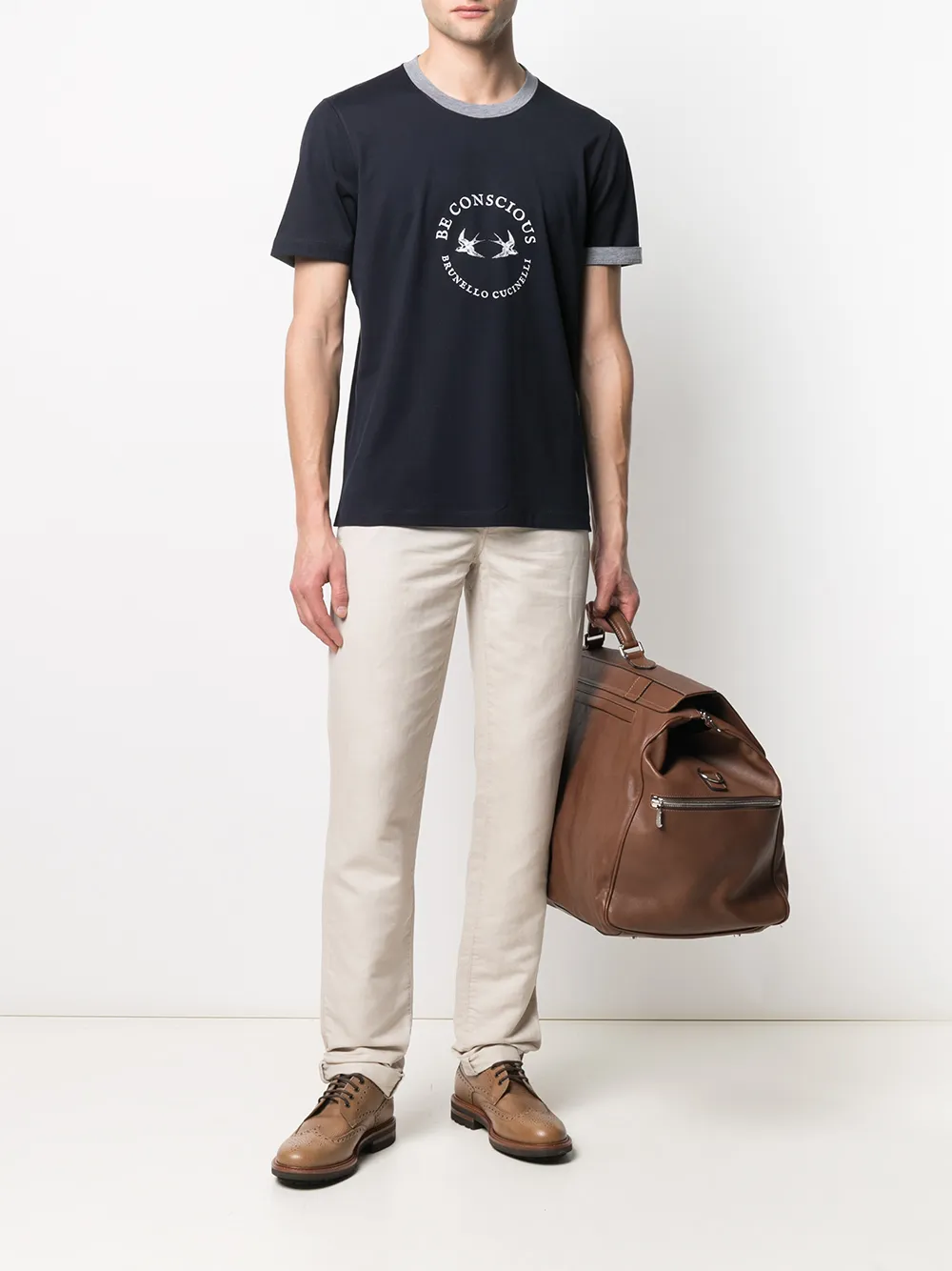 фото Brunello cucinelli прямые брюки