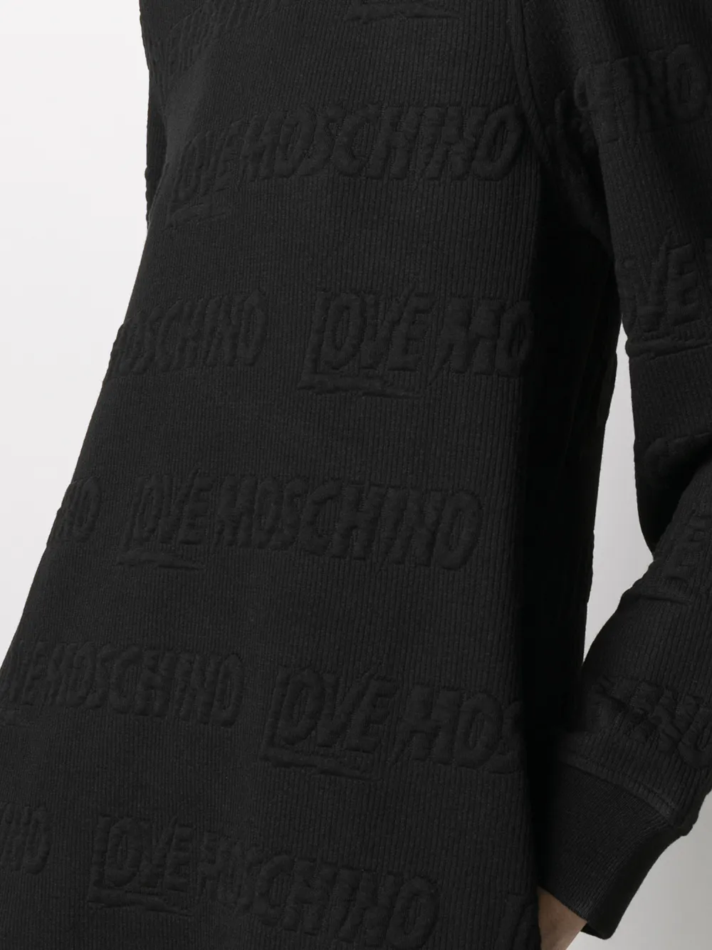 фото Love moschino флисовое платье с логотипом