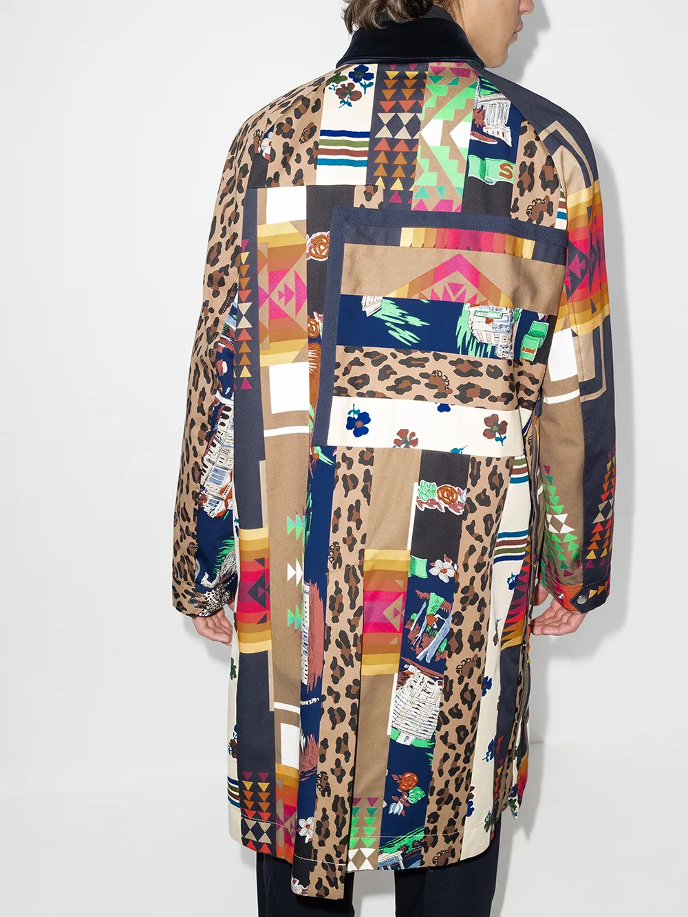 фото Sacai двустороннее пальто из коллаборации с hank willis