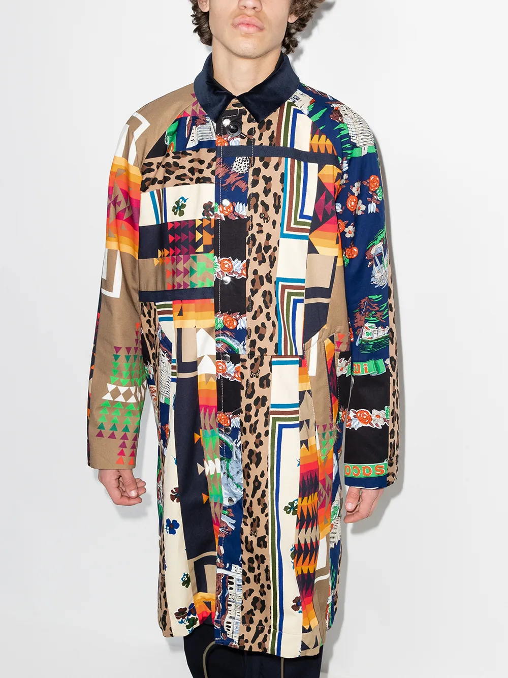 фото Sacai двустороннее пальто из коллаборации с hank willis