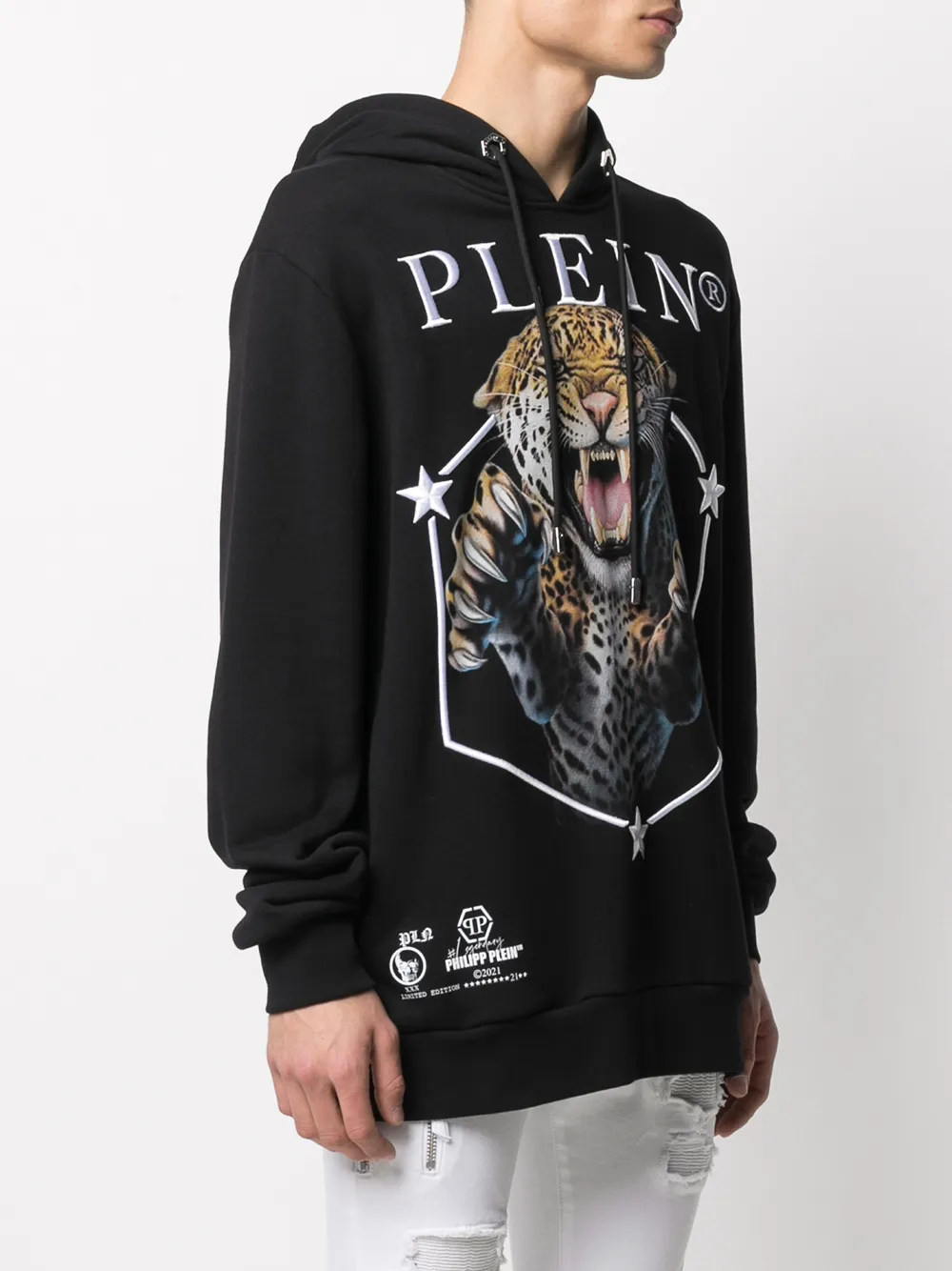 фото Philipp plein худи с длинными рукавами и принтом