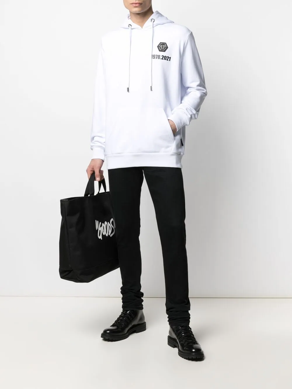 фото Philipp plein худи с нашивкой-логотипом