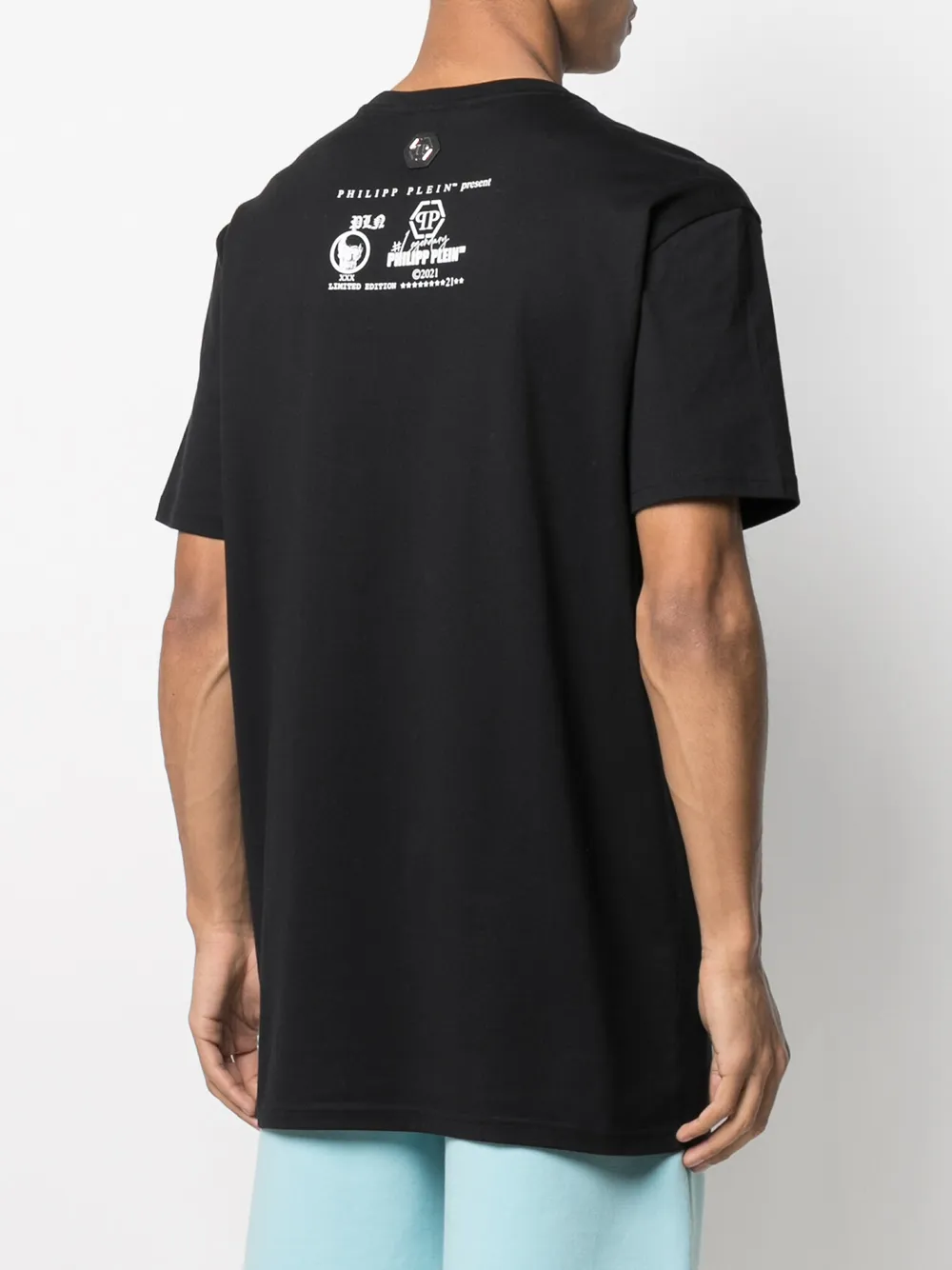 фото Philipp plein футболка с короткими рукавами и принтом