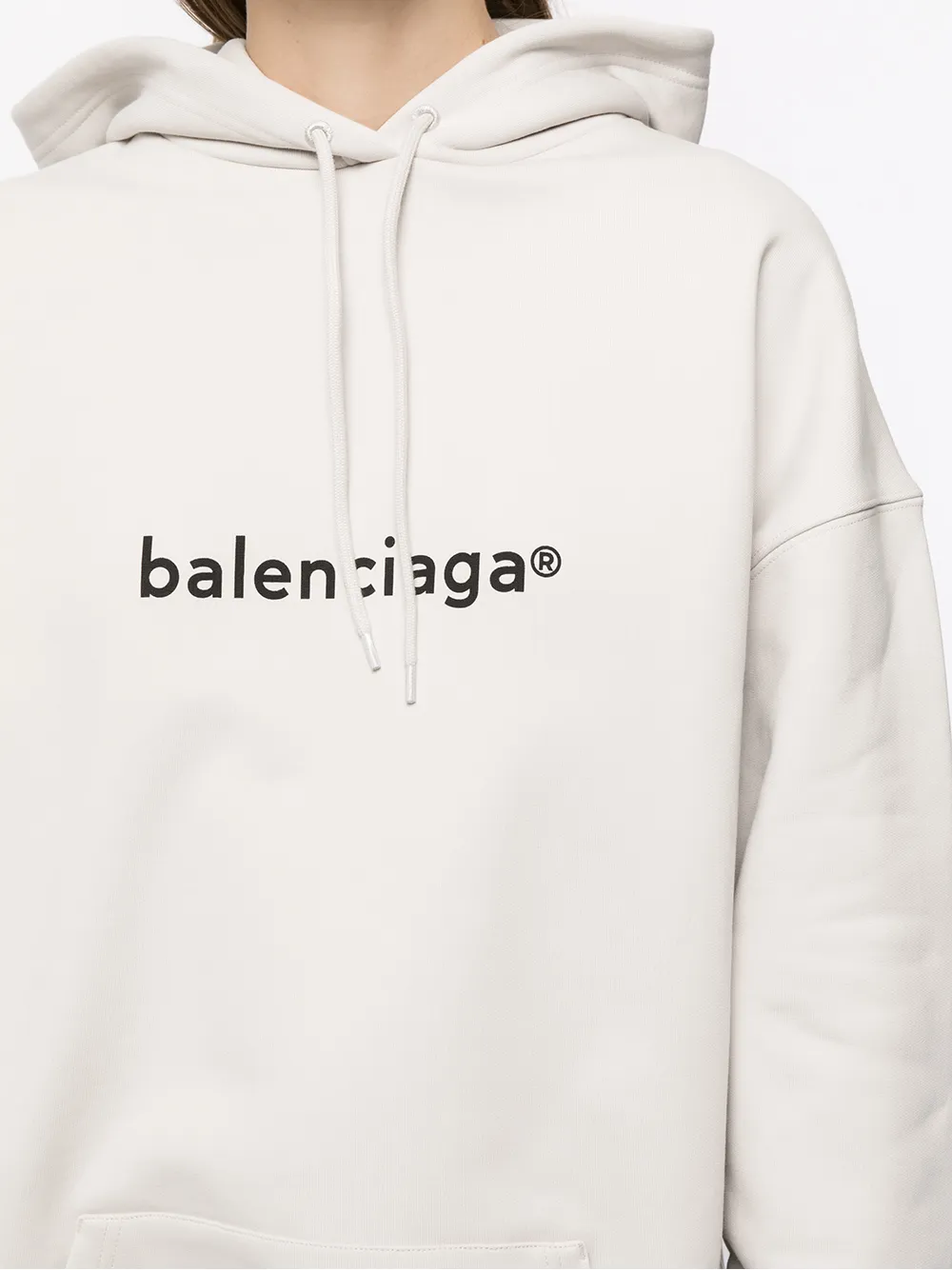 фото Balenciaga худи оверсайз с логотипом