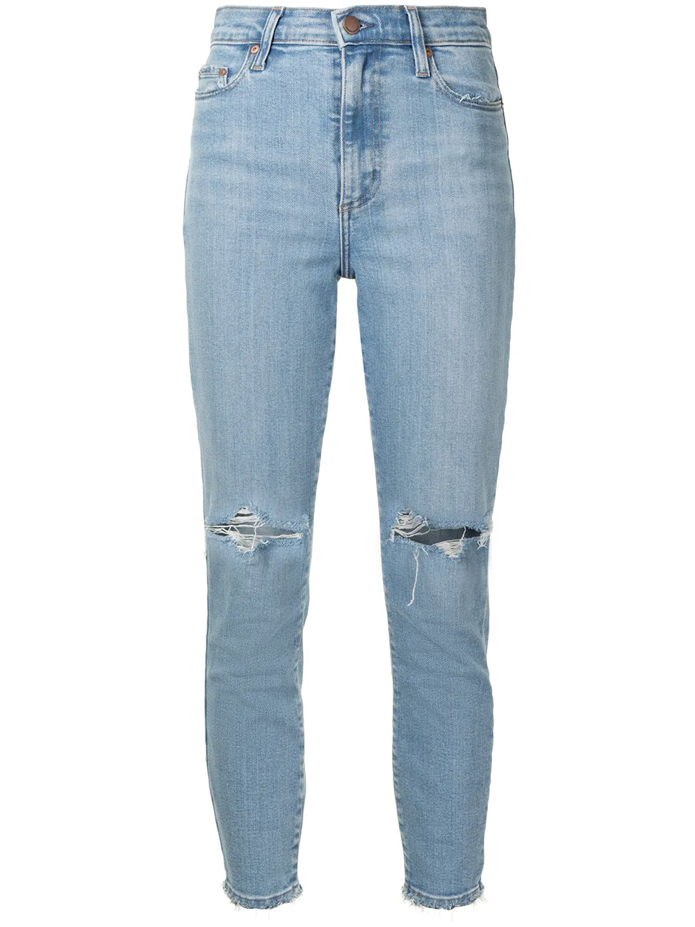 фото Nobody denim укороченные джинсы siren с прорезями