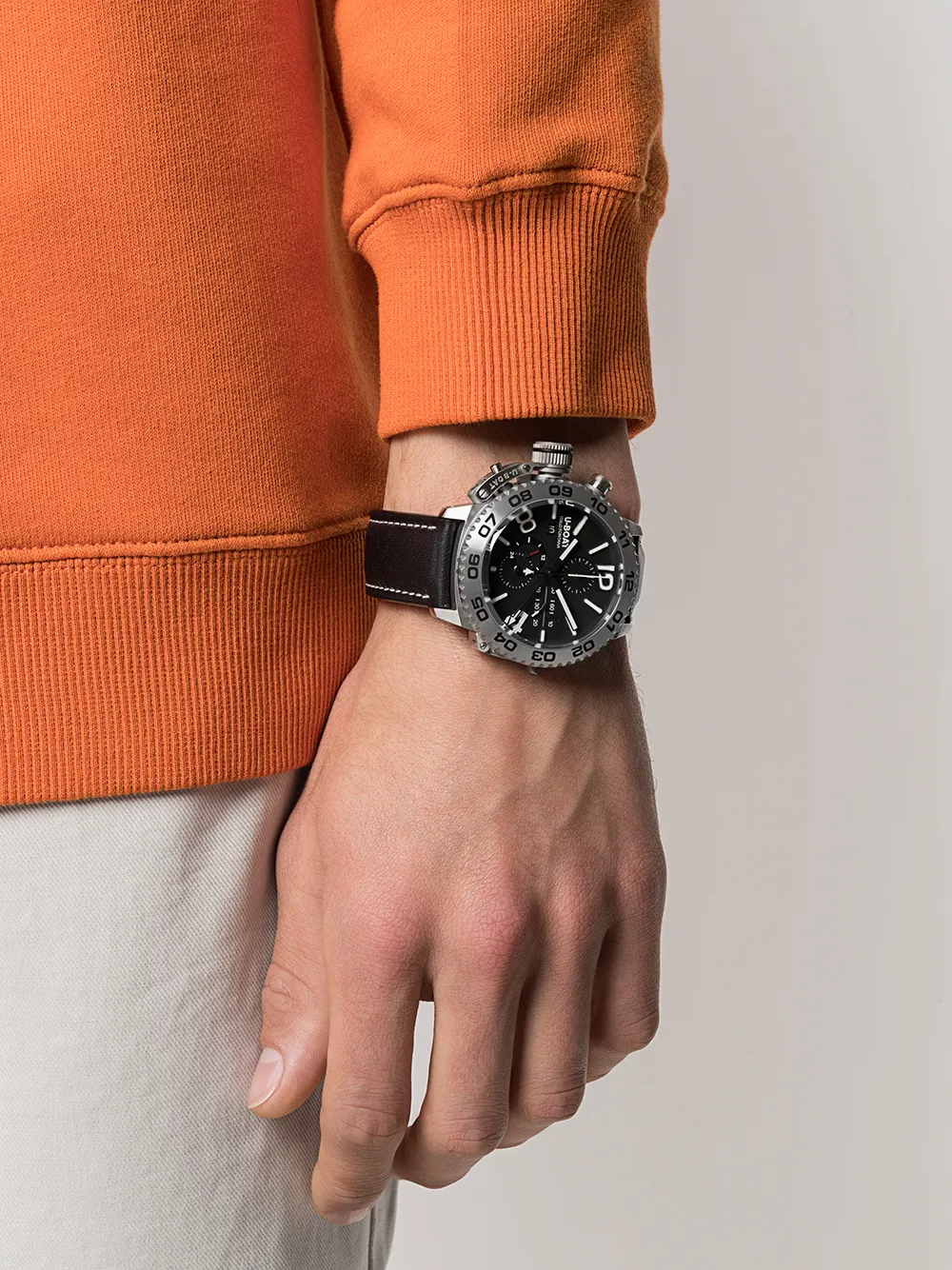 фото U-boat наручные часы classic doppiotempo chrono ss 46 мм