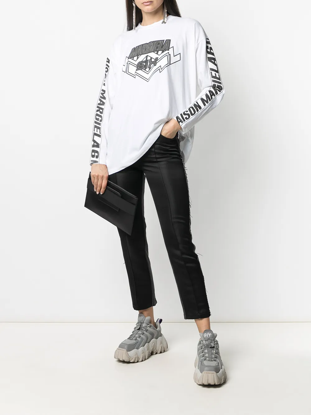 фото Mm6 maison margiela толстовка с логотипом