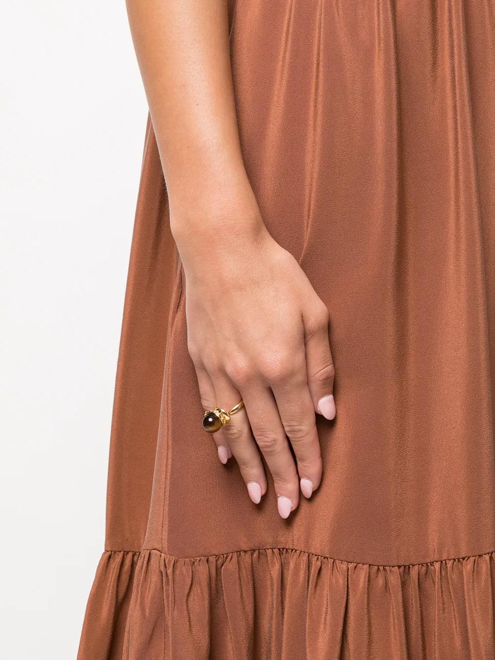 фото Khiry кольцо orb с тигровым глазом