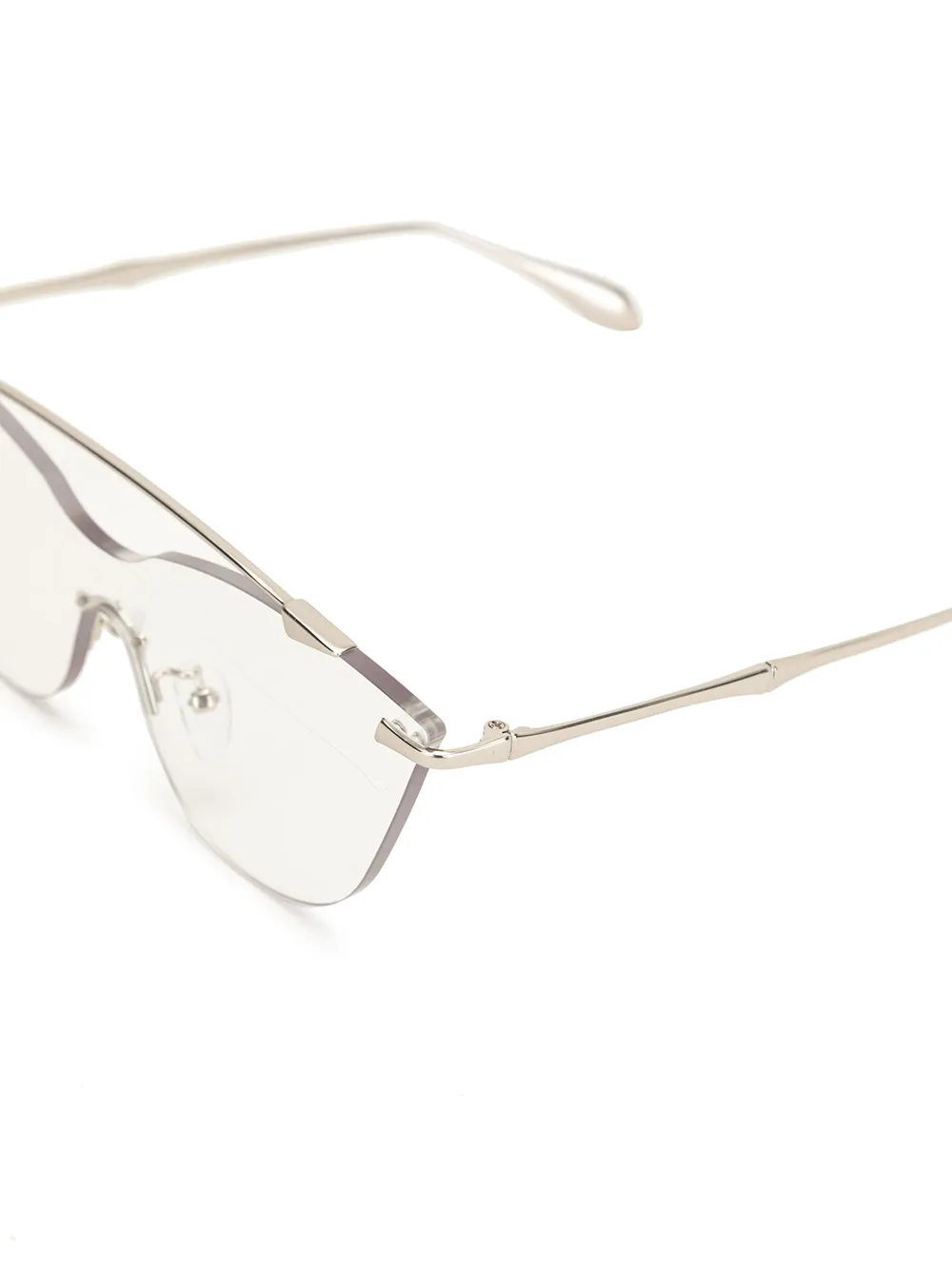 фото Percy lau солнцезащитные очки в оправе 'кошачий глаз'