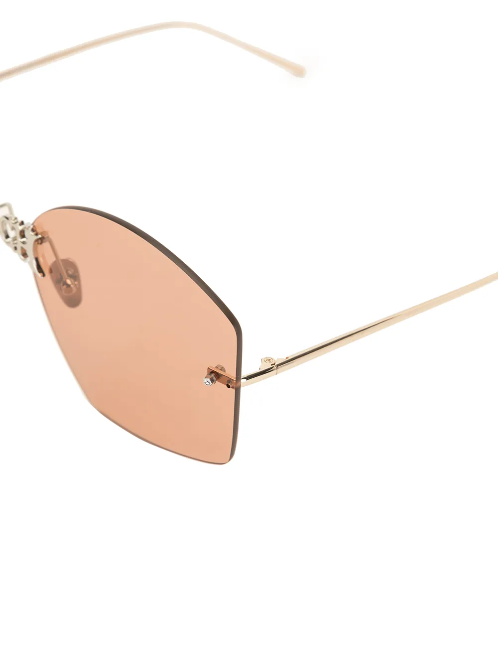 фото Percy lau круглые солнцезащитные очки без оправы