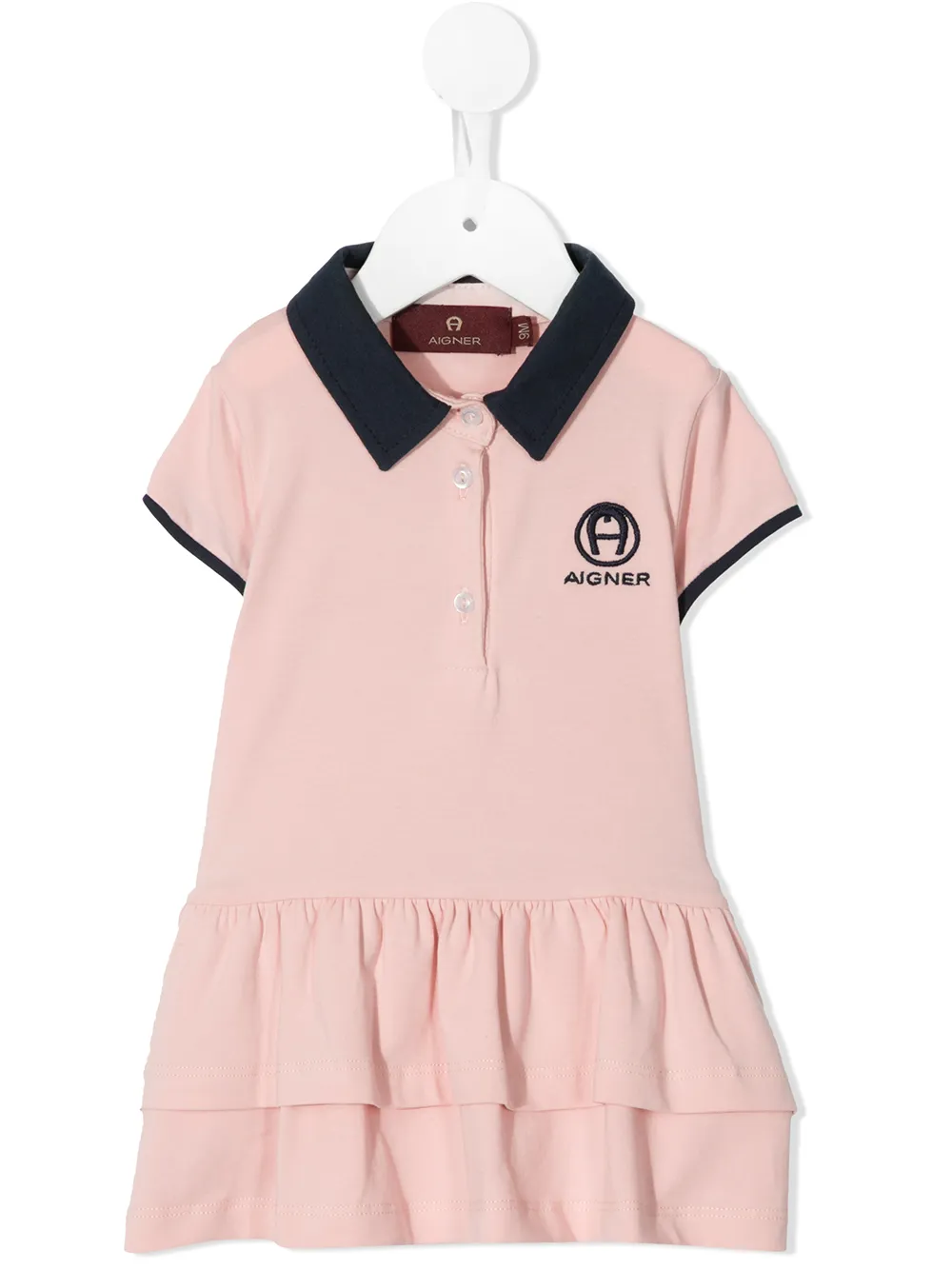 фото Aigner kids платье-рубашка с воротником поло