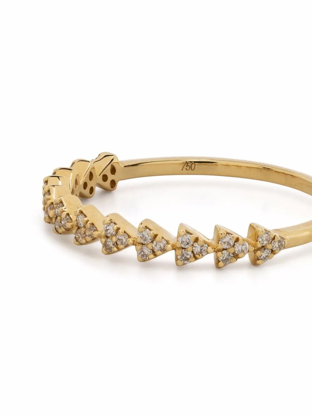 фото Djula кольцо accumulation из желтого золота с бриллиантами