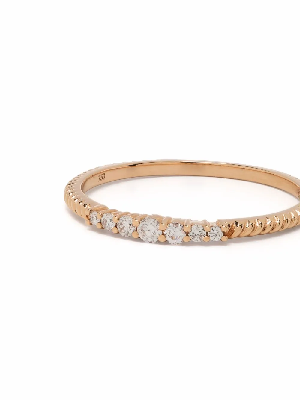 фото Djula кольцо accumulation из розового золота с бриллиантами