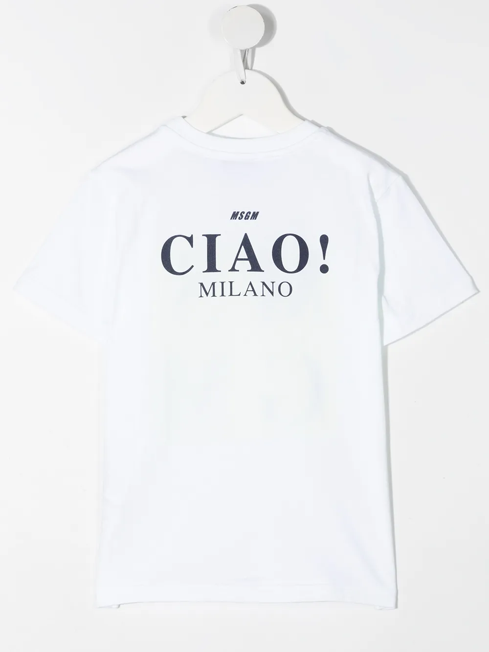 фото Msgm kids футболка с логотипом