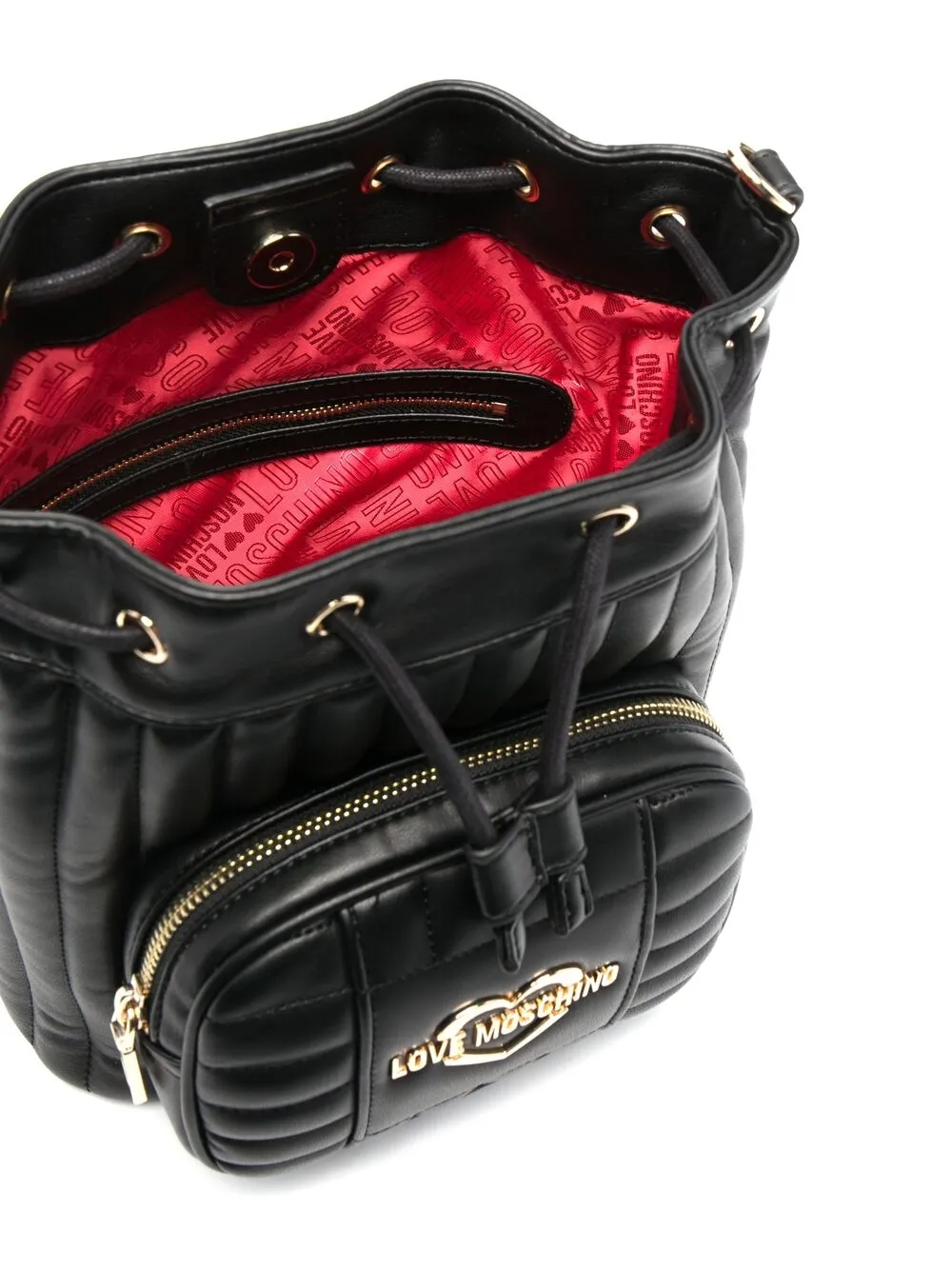 фото Love moschino стеганая сумка-ведро