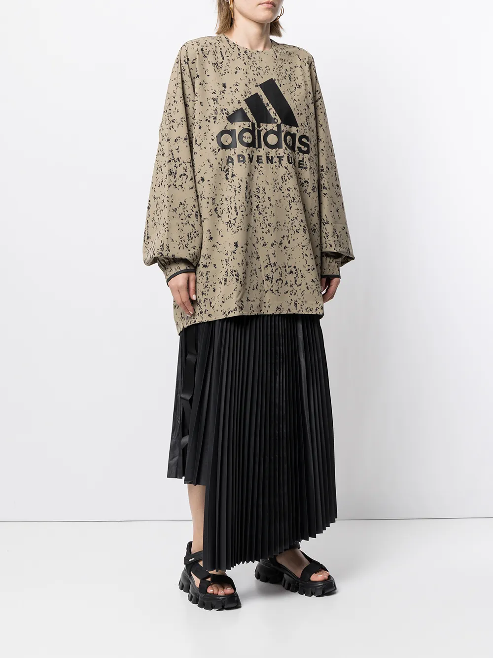 фото Adidas толстовка с принтом из коллаборации с hyke