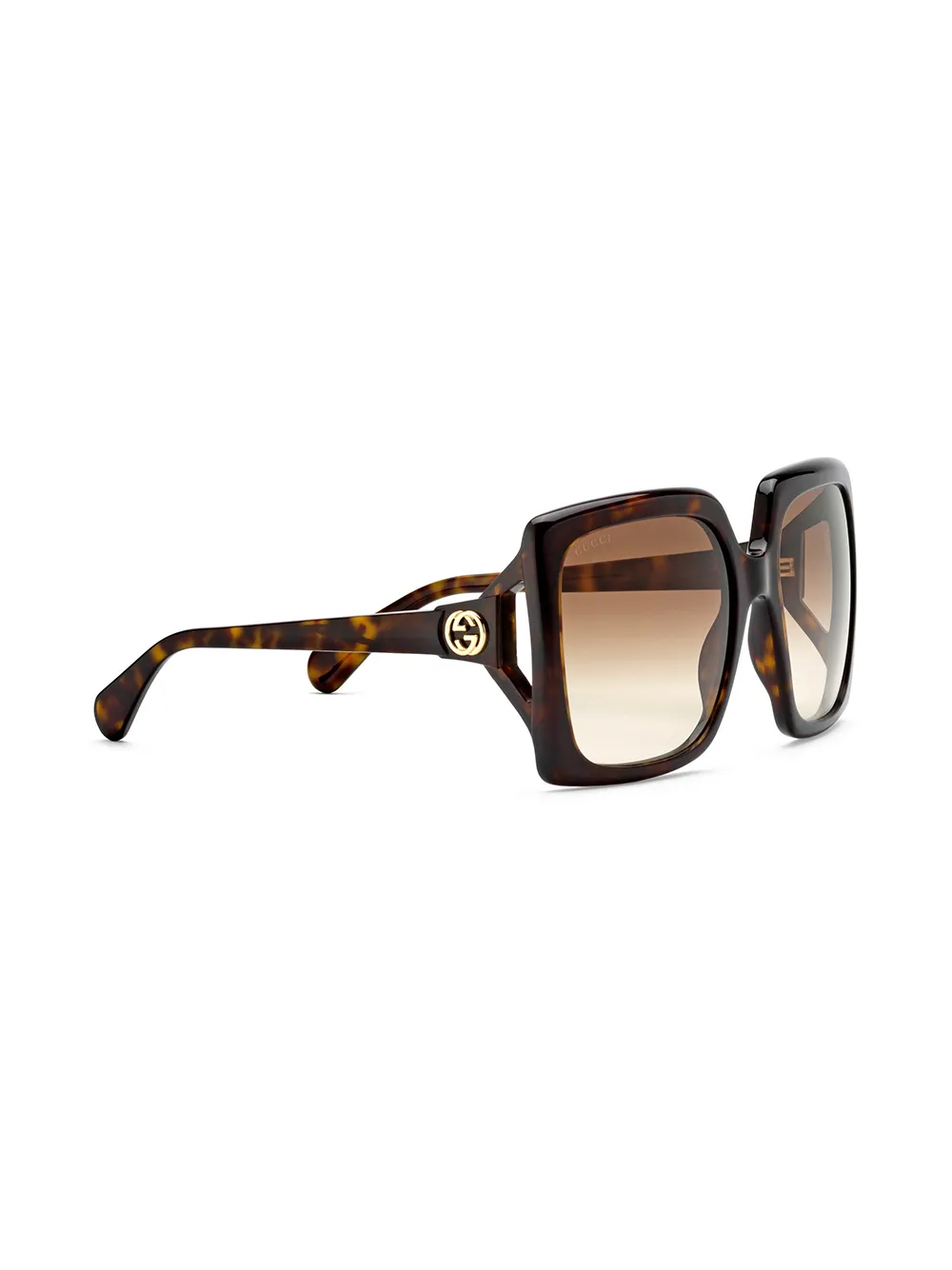 фото Gucci eyewear солнцезащитные очки в массивной квадратной оправе