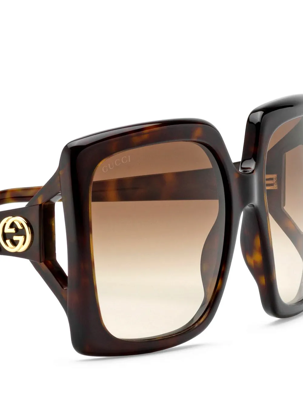 фото Gucci eyewear солнцезащитные очки в массивной квадратной оправе