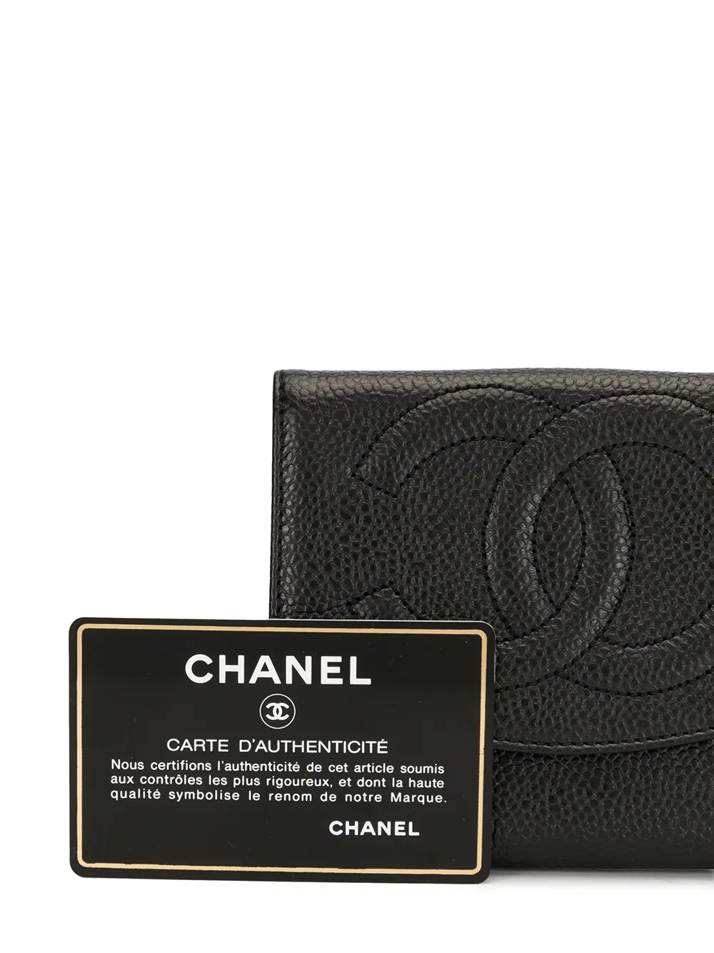фото Chanel pre-owned кошелек 1998-го года с логотипом interlocking cc