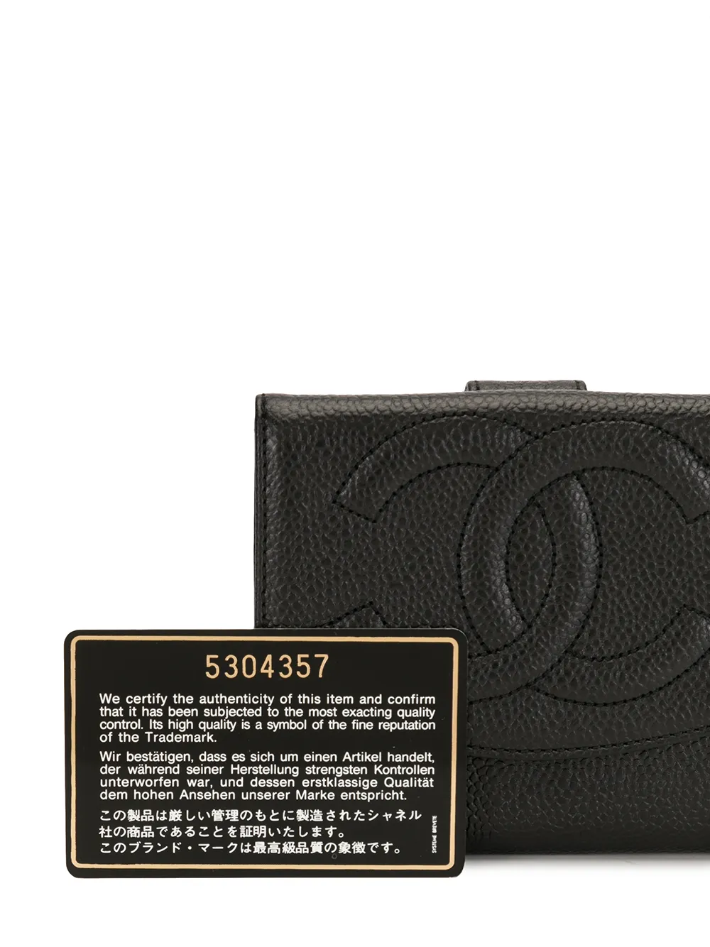 фото Chanel pre-owned кошелек 1998-го года с логотипом interlocking cc