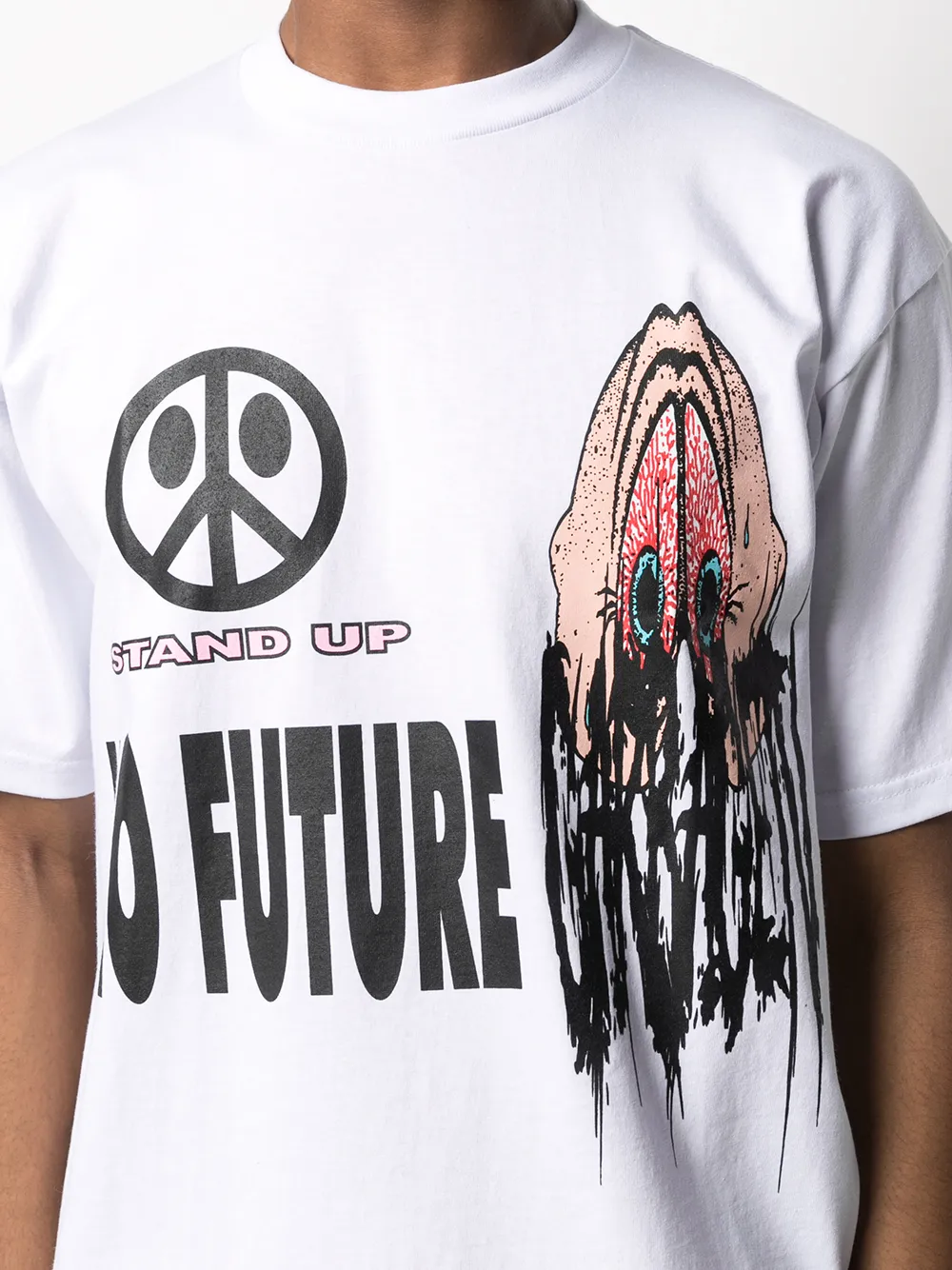 фото Garbage tv футболка с графичным принтом