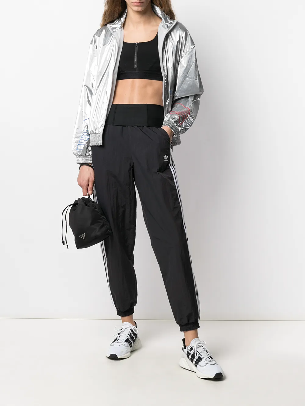 фото Adidas спортивные брюки adicolor classics с двойным поясом